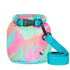 Wasserfeste Tasche 5 l mit buntem Tropenmuster – Drybag mit Rollverschluss & Schultergurt