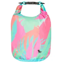 Wasserfeste Tasche 5 l mit buntem Tropenmuster – Drybag mit Rollverschluss & Schultergurt