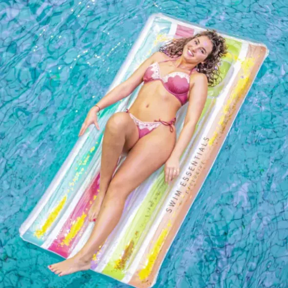 Wasser Luftmatratze LUXE RAINBOW bunt