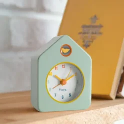 Wecker Haus mit Vogel – Tischuhr mint