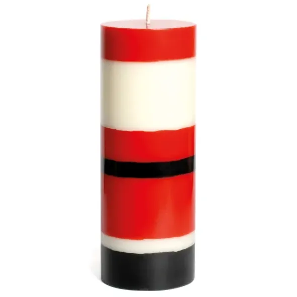 Weihnachtskerze - Stumpenkerze Dicker Weihnachtsmann