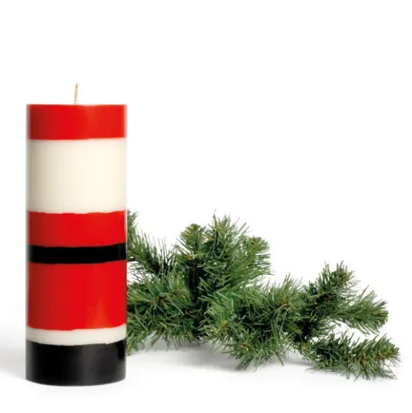 Weihnachtskerze - Stumpenkerze Dicker Weihnachtsmann