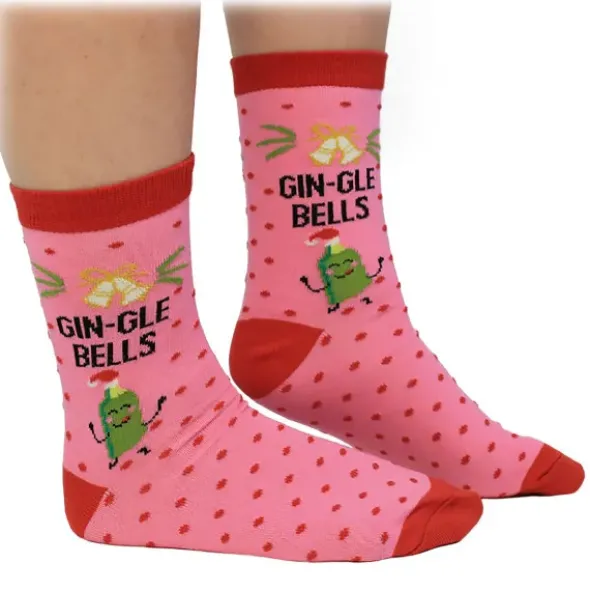 Weihnachtssocken Damen GIN-GLE BELLS - Socken Gr. 37-42