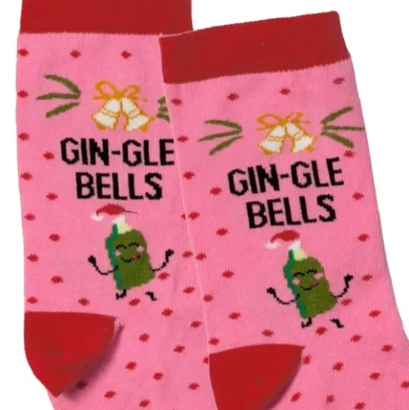 Weihnachtssocken Damen GIN-GLE BELLS - Socken Gr. 37-42