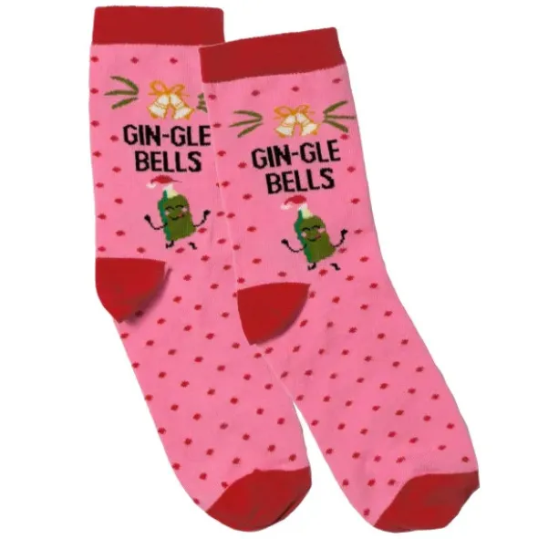 Weihnachtssocken Damen GIN-GLE BELLS - Socken Gr. 37-42