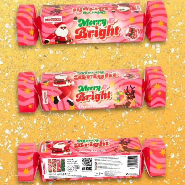 Weihnachtssocken Merry & Bright – 4 Socken Gr. 37–42