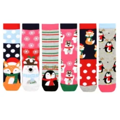 Weihnachtssocken Mistletoes – 6 Socken Gr. 37–42