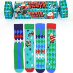 Weihnachtssocken Santa Banta – 4 Socken Gr. 39-46