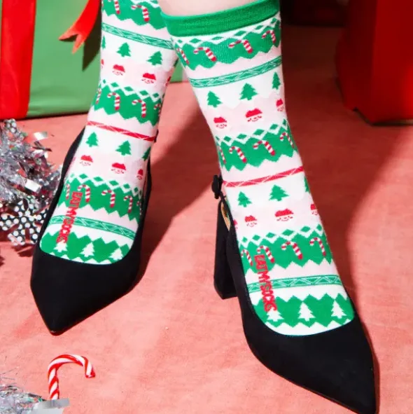 Weihnachtssocken, Xmas Socks - Weihnachtspullover Look