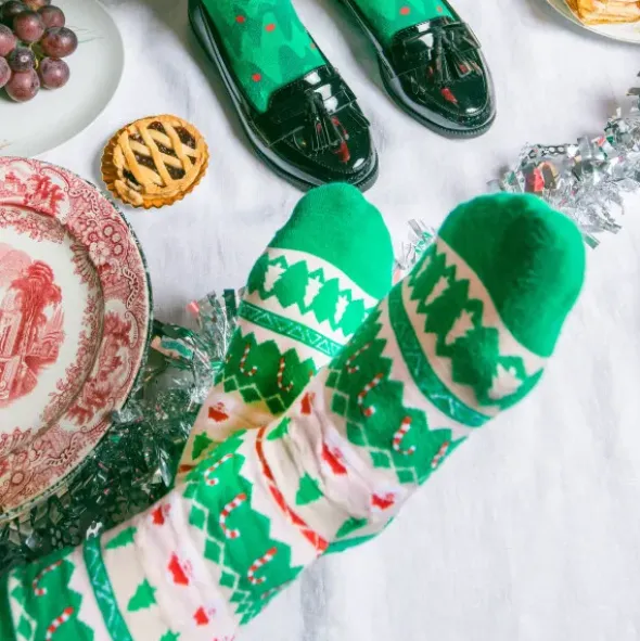 Weihnachtssocken, Xmas Socks - Weihnachtspullover Look
