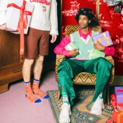 Weihnachtssocken, Xmas Socks - Lebkuchenmann