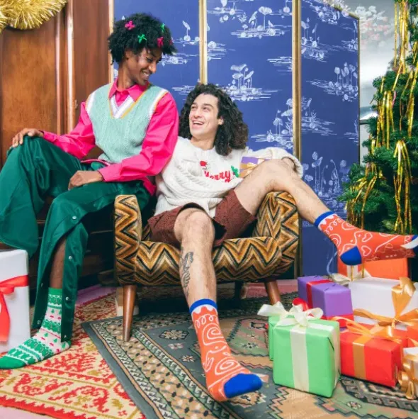 Weihnachtssocken, Xmas Socks - Lebkuchenmann