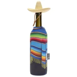Wein-Geschenkset DESPERADOS 4-teilig – 2 Weinstöpsel & 2 Flaschenhüllen