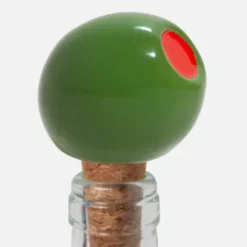 Weinverschluss Olive - Flaschenstöpsel aus Kork & Keramik