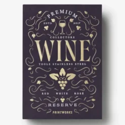 Weinzubehör-Set im Aufbewahrungsbuch 6-teilig – Weinset aus Edelstahl