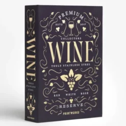 Weinzubehör-Set im Aufbewahrungsbuch 6-teilig – Weinset aus Edelstahl