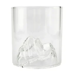 Whiskeyglas on the Rocks - Glas mit 3D Berg