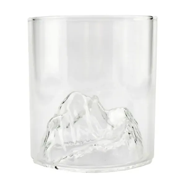 Whiskeyglas on the Rocks - Glas mit 3D Berg