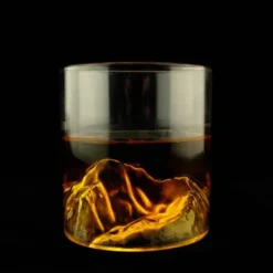 Whiskeyglas on the Rocks - Glas mit 3D Berg
