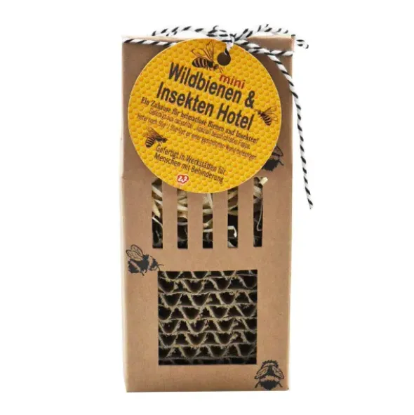 Wildbienen-Hotel MINI aus Pappe