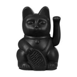 Winkekatze / Glückskatze LUCKY CAT MINI schwarz