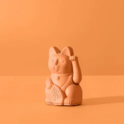 Winkekatze / Glückskatze LUCKY CAT MINI peach