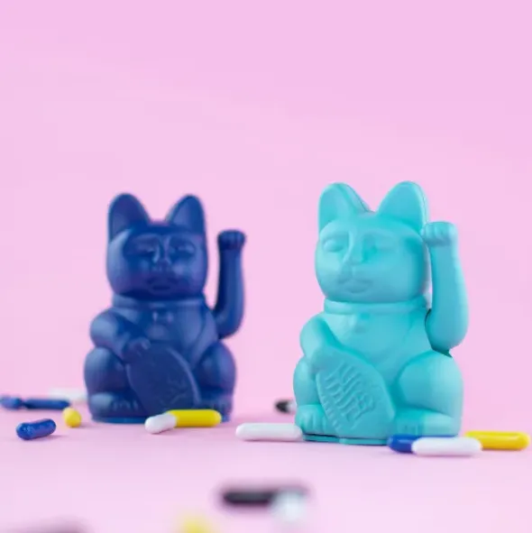 Winkekatze / Glückskatze LUCKY CAT MINI weiß