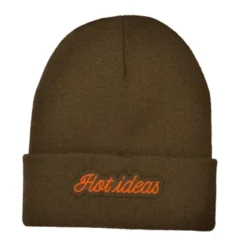 Winter Geschenkset 2-teilig – Hot ideas - Handschuhe & Mütze, braun orange