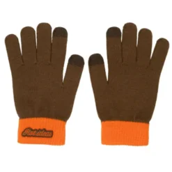 Winter Geschenkset 2-teilig – Hot ideas - Handschuhe & Mütze, braun orange