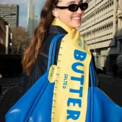 Winter-Schal mit Butter-Motiv, Butter Scarf