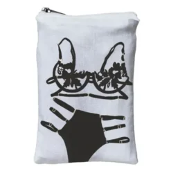 Wäschesack mit angenähtem Beutel, Laundry Bag Motiv Dessous