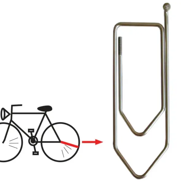 XL Büroklammer SPEICHER 9 cm (recycelte Fahrradspeiche)
