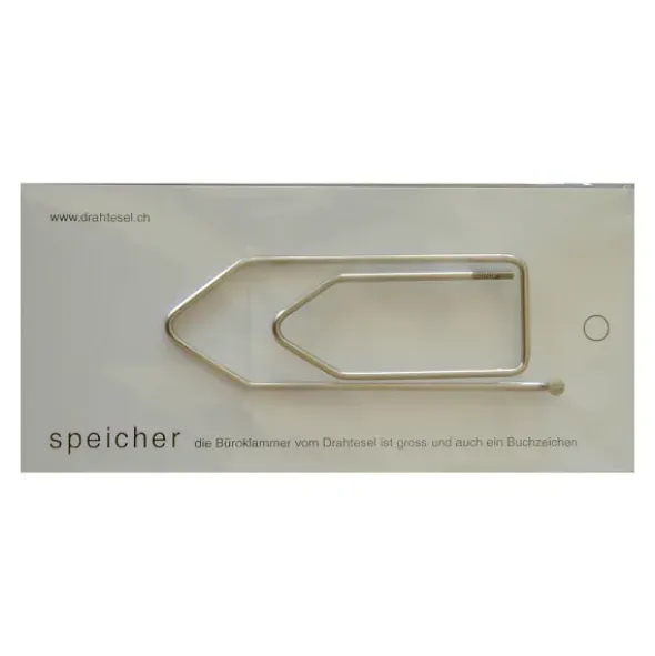 XL Büroklammer SPEICHER 9 cm (recycelte Fahrradspeiche)