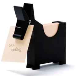 Zettelhalter Morris Memo anthrazit – Notizhalter Esel mit Klammer und Papier