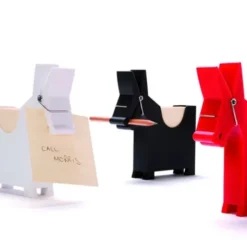 Zettelhalter Morris Memo rot – Notizhalter Esel mit Klammer und Papier